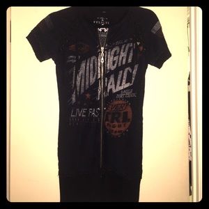 *NWOT* AFFLICTION brand super detailed hoodie top!