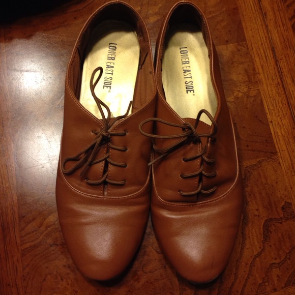 Tan oxfords