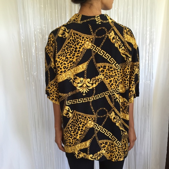 Vintage gold button up - Picture 3 of 3