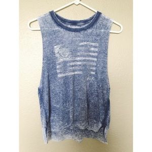 A&F tie dye muscle tee