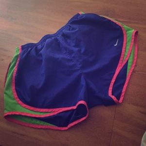 Multi colored nike shorts