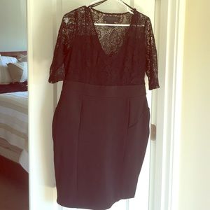 Black and lace dress