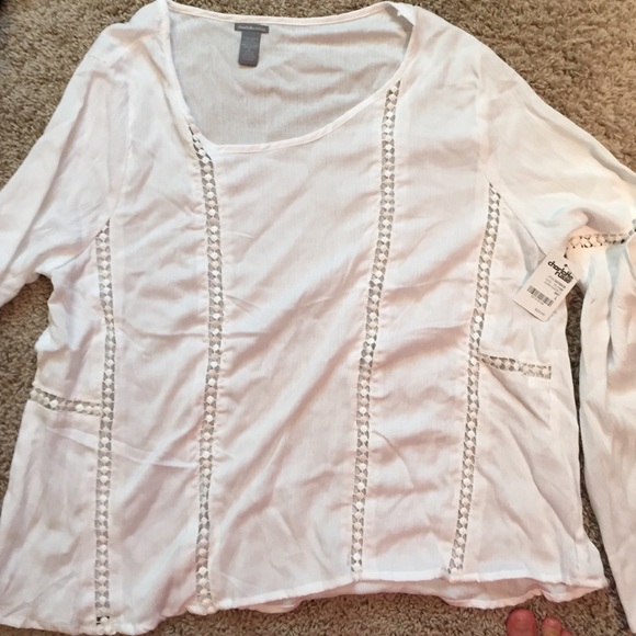 Charlotte Russe white shirt - Picture 3 of 3