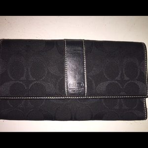 black coach wallet