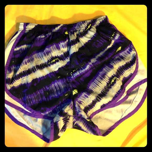 Purple Nike tempo shorts