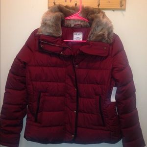 Wine Colored Old Navy Light weight coat.