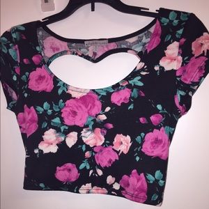 floral crop top