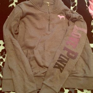 VS PINK 3/4 zip up