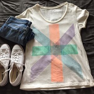 J Crew Factory graphic Collector Tee