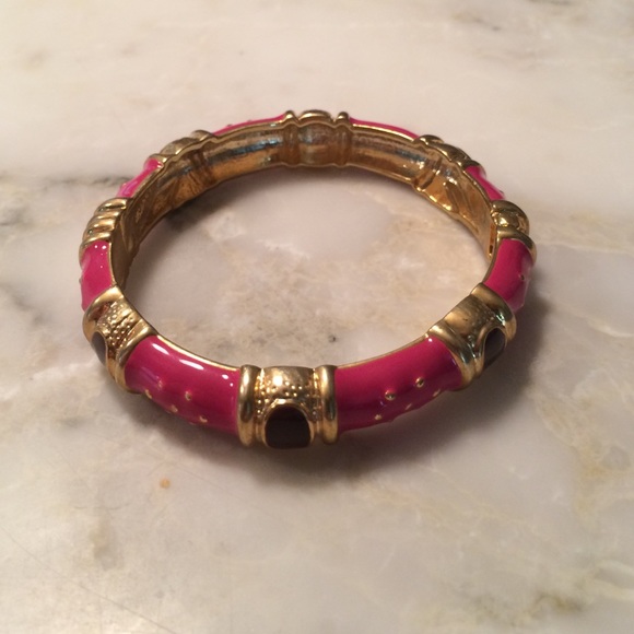 Pink, Brown, and Gold bangle