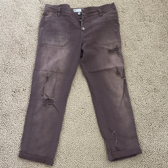 Free people size 12 crap denim stretch worn once