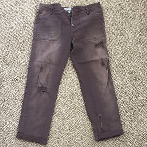 Free people size 12 crap denim stretch worn once