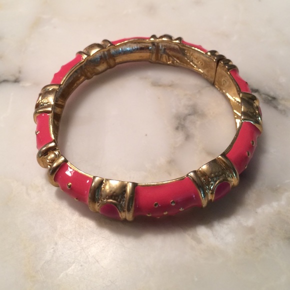 Pink, Coral, and Gold Bangle