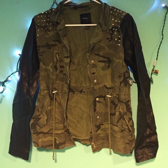 Spiked military jacket