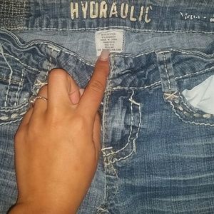 Sz 4/5 R Hydraulic jeans distressed with rips
