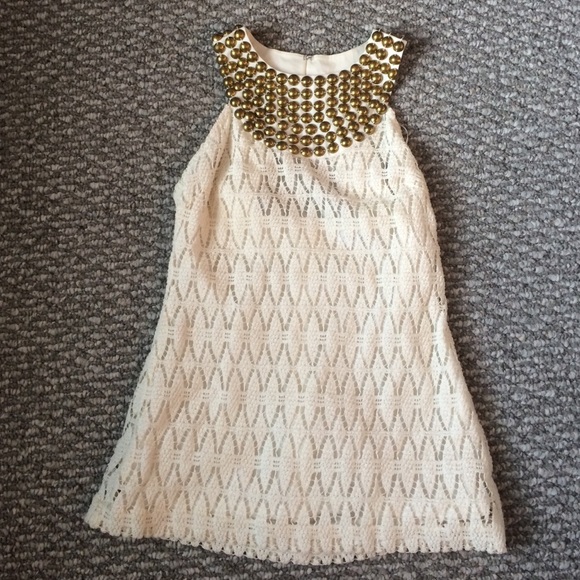 Trina Turk crochet beaded top