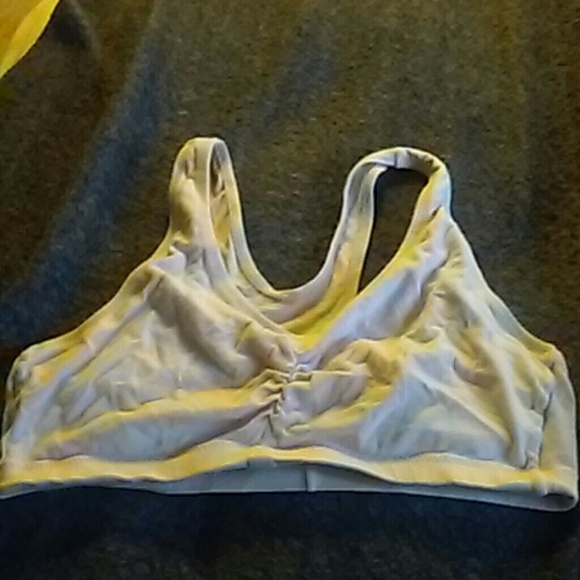 Pink sports bra