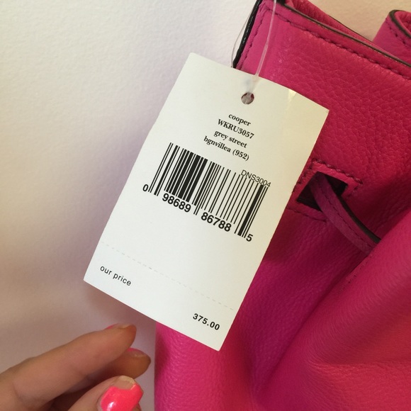 NWT Neon Pink Kate Spade Bucket Bag - Picture 3 of 4