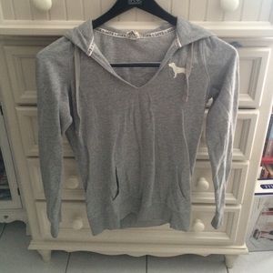 PINK Victoria's Secret Gray Hoodie