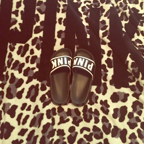 VS PINK slip on sandals