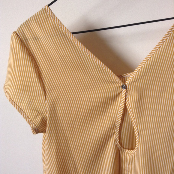 Mustard Striped Blouse