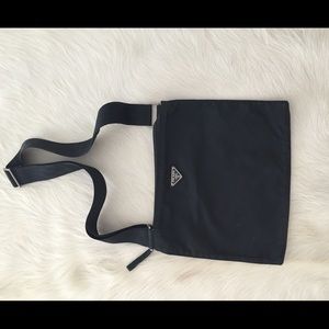 PRADA Vela nylon cross body bag