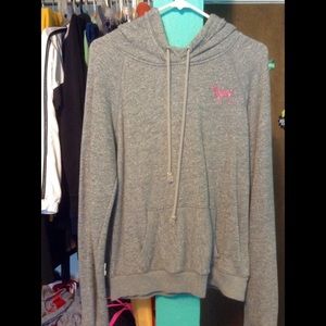 Gray sparkle Victoria Secret hoodie