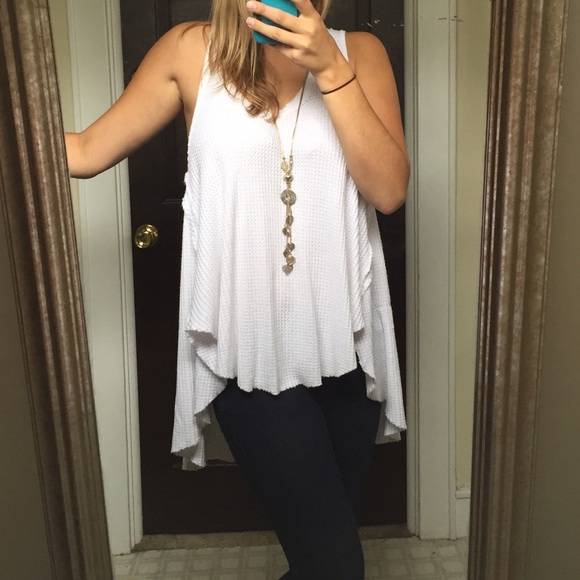 Free people sweater high-low tank