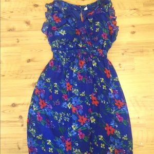 Floral summer wrap dress