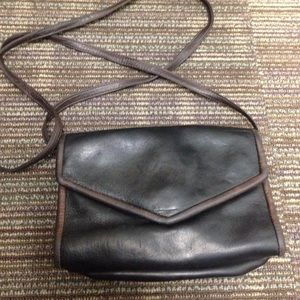Vintage J. Duseu Leather Shoulder Bag