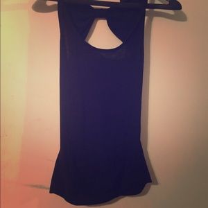 Black tank top blouse