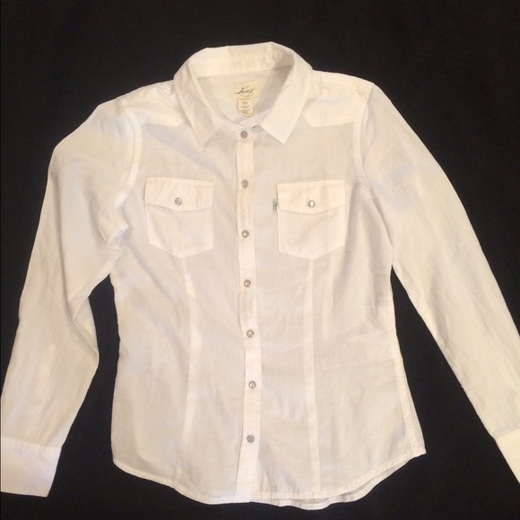 Levis White Button Up Shirt