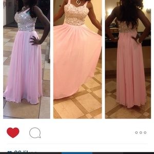 A prom sequence dress