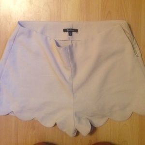 scallop tan shorts