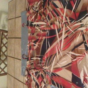 Spaghetti strap top multi color quarter sleeves