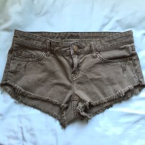 Urban Outfitters green denim short shorts