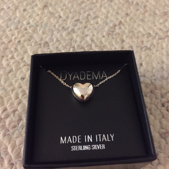 Sterling silver heart necklace