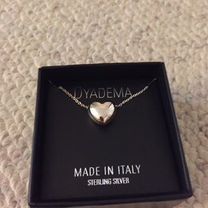 Sterling silver heart necklace