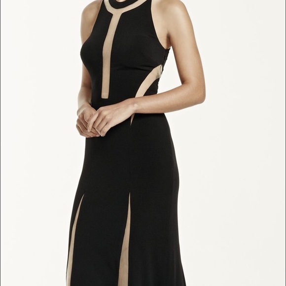 Evening gown- Cutout halter dress