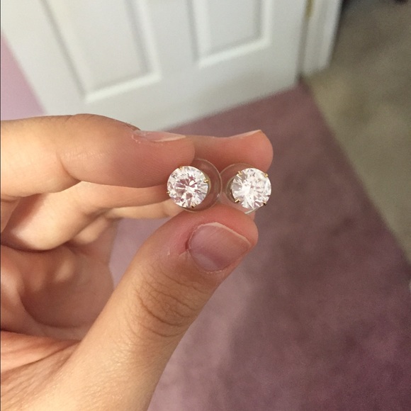 CZ stud earrings