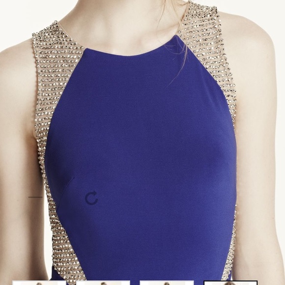 Evening gown - sleeveless with godets