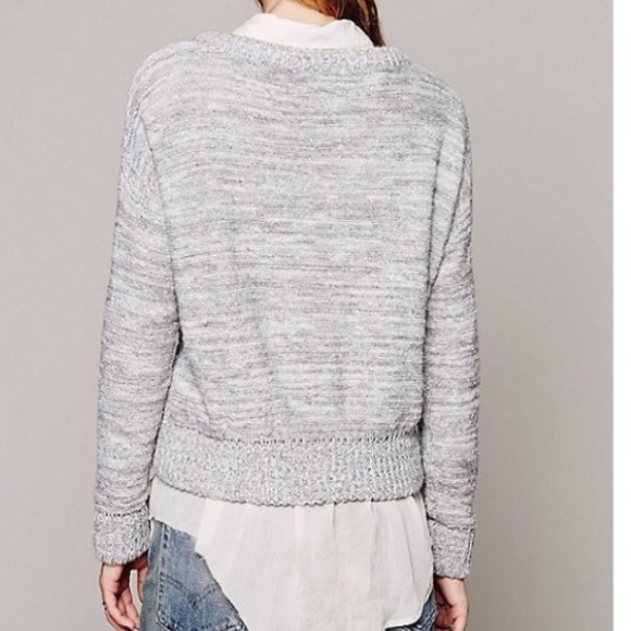 Free People Falling Stars Marled Pullover Top NWT - Picture 2 of 5