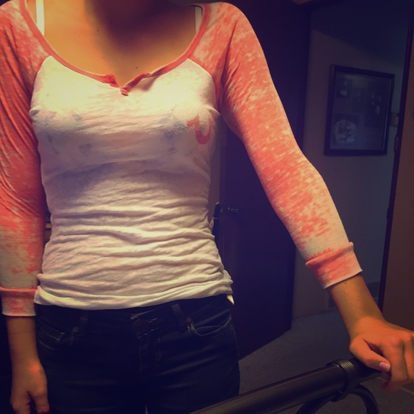 Burn out baseball shirt