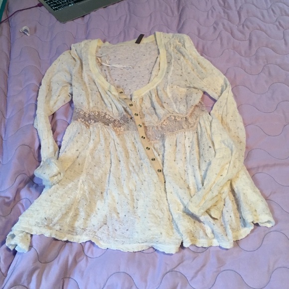 Free People lace top