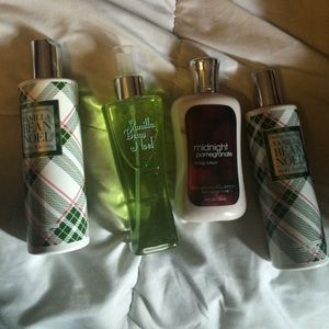 Bath and Body works lotion and perfume