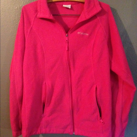 Womens pink Columbia zip up.