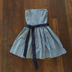 Abercrombie and Fitch blue/white checkered dress