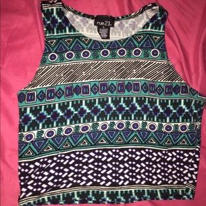 Aztec crop top