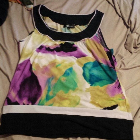 multicolored tank top