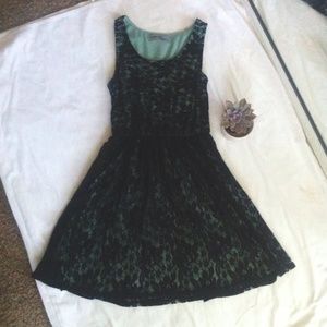 Black lace dress.